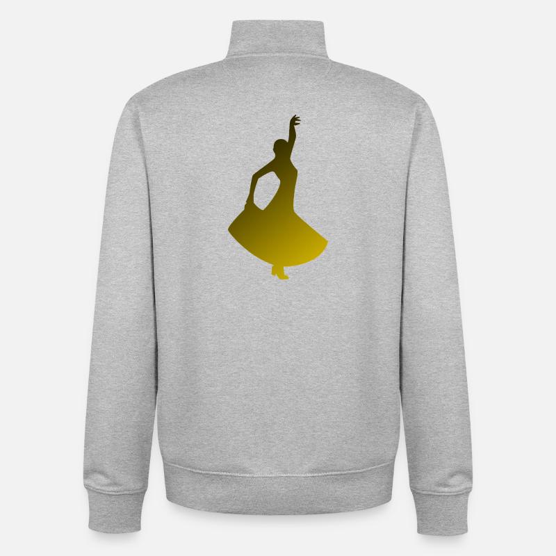 Dance - Unisex Organic Zip Sweatshirt by Stanley/Stella - heather grey