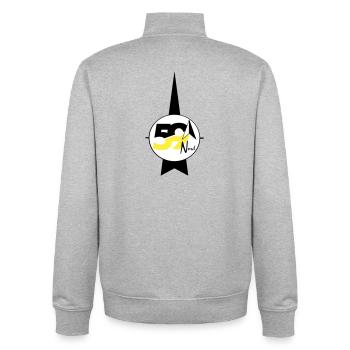 59 Nord-Logo - Unisex Organic Zip Sweatshirt von Stanley/Stella - Grau meliert - Hinten - AI Model Male 185 light (185cm)