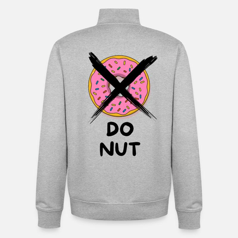 Do_Nut - Unisex Organic Zip Sweatshirt by Stanley/Stella - heather grey