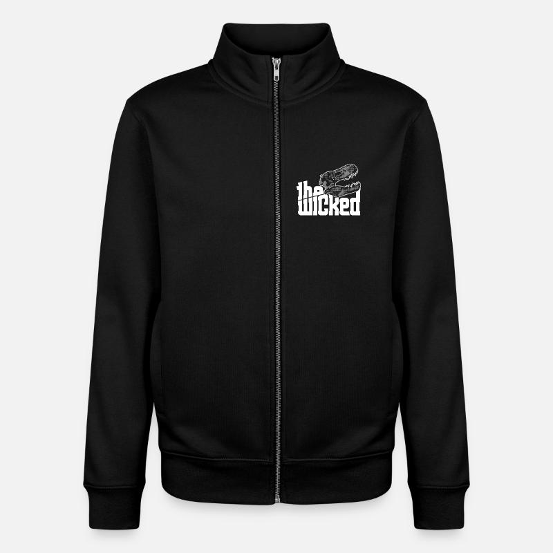 Skull Logo - collection sombre - Sweat zippé unisexe en coton bio Stanley/Stella - noir