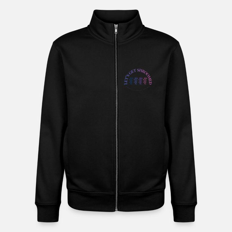 Hymne du Dégradé des Champignons - Sweat zippé unisexe en coton bio Stanley/Stella - noir