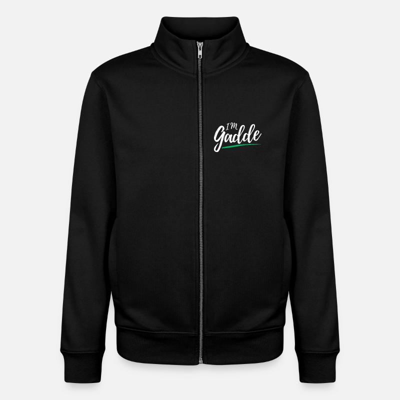 Im Gadde – Logo Hell - Sweat zippé unisexe en coton bio Stanley/Stella - noir