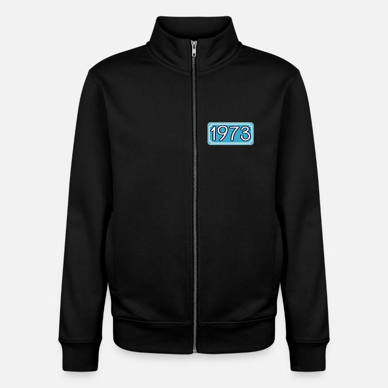 Année de naissance 1973 - Sweat zippé unisexe en coton bio Stanley/Stella - noir
