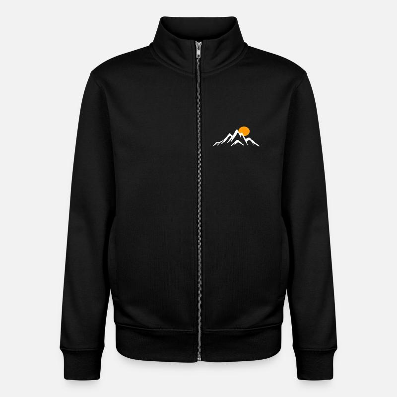 Der berg - Unisex Organic Zip Sweatshirt von Stanley/Stella - Schwarz