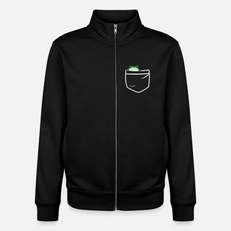 Frog pockets - Unisex Organic Zip Sweatshirt von Stanley/Stella - Schwarz