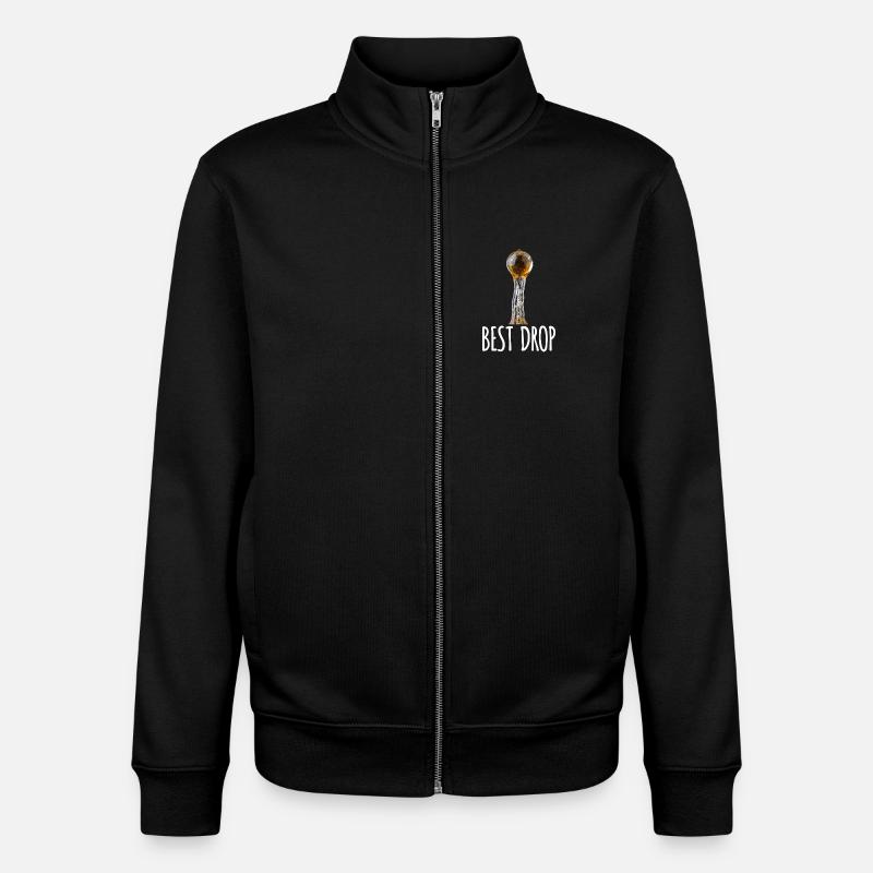 Trichome Best Drop - Sweat zippé unisexe en coton bio Stanley/Stella - noir