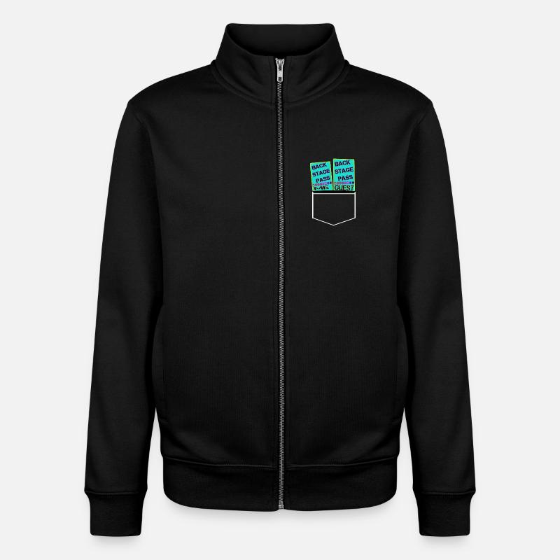 Laissez-passer invité - Sweat zippé unisexe en coton bio Stanley/Stella - noir
