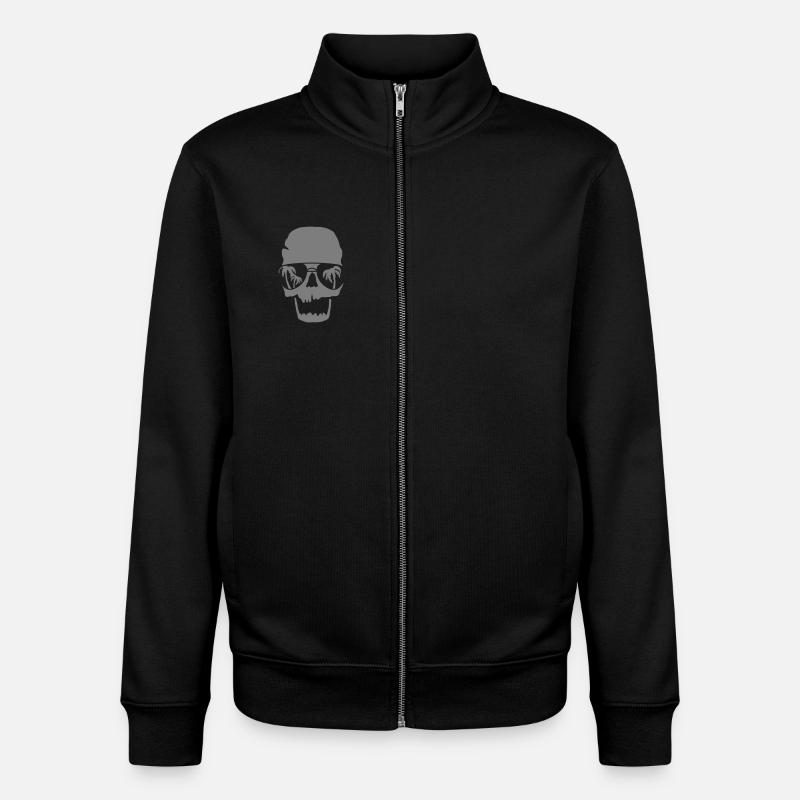 Palm spring skull - Unisex Organic Zip Sweatshirt von Stanley/Stella - Schwarz
