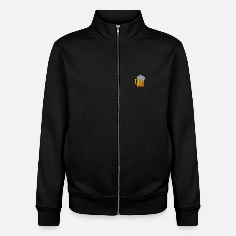 Bier - Unisex Organic Zip Sweatshirt von Stanley/Stella - Schwarz
