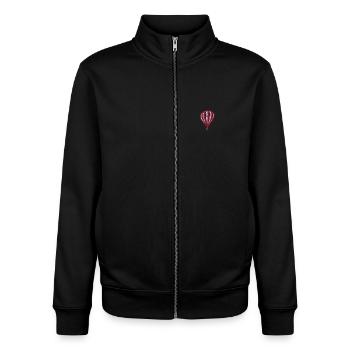 Heißluftballon bestickt - Unisex Organic Zip Sweatshirt von Stanley/Stella - Schwarz - Vorne - AI Model Female 172 light (172cm) & AI Model Male 185 light (185cm)