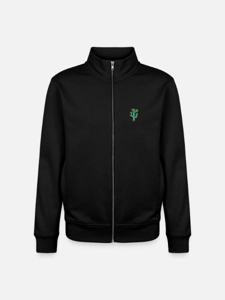 Cactus 1 - Unisex Organic Zip Sweatshirt by Stanley/Stella - black