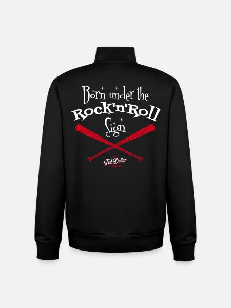 Born under the rock'n'Rol - Unisex Organic Zip Sweatshirt by Stanley/Stella - black