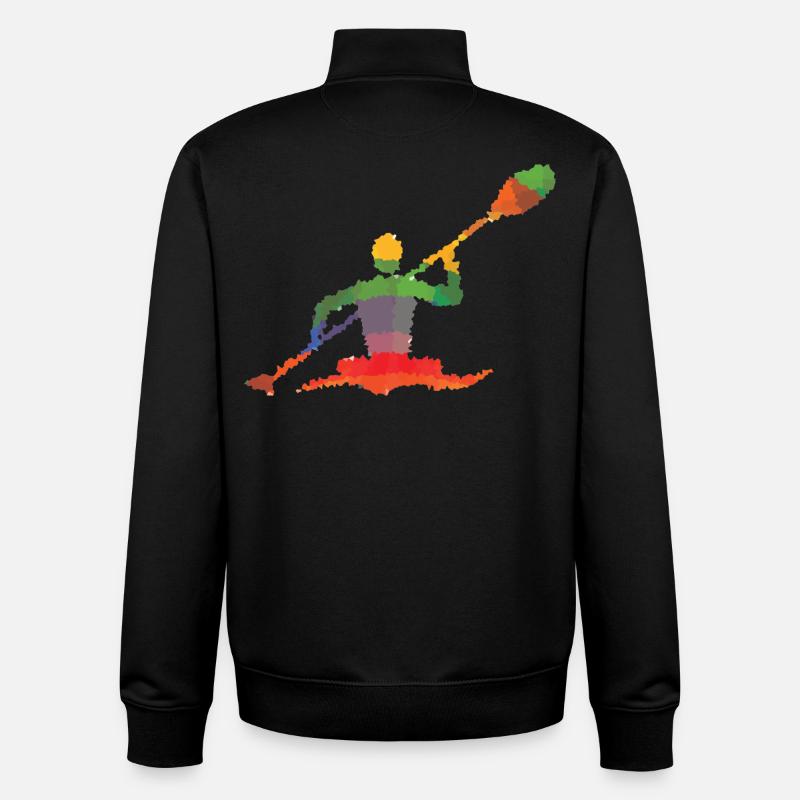 Saint-Kanut - Sweat zippé unisexe en coton bio Stanley/Stella - noir