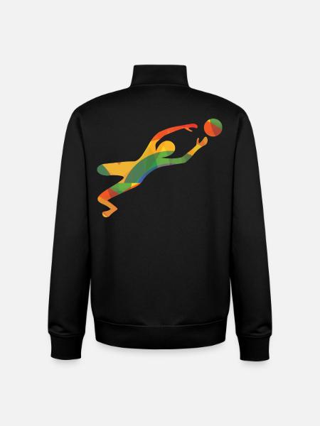 Farbiger Torwart - Unisex Organic Zip Sweatshirt von Stanley/Stella - Schwarz