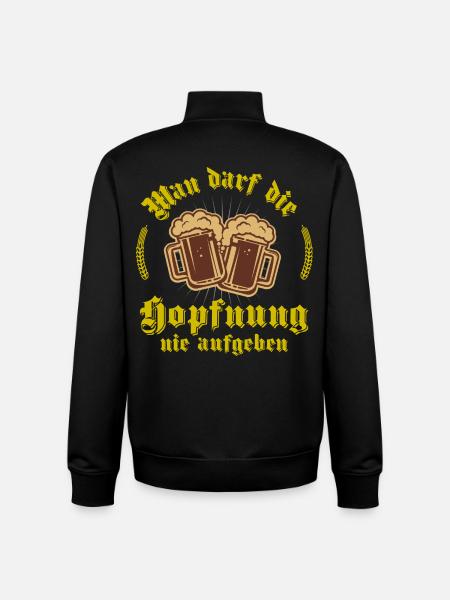 Unterhopft - Unisex Organic Zip Sweatshirt von Stanley/Stella - Schwarz