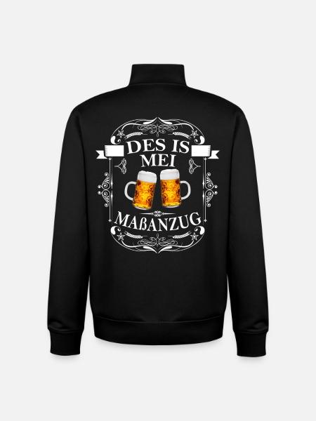 Massanzug - Unisex Organic Zip Sweatshirt von Stanley/Stella - Schwarz