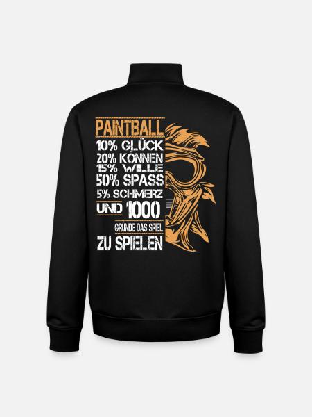 Paintball - Unisex Organic Zip Sweatshirt von Stanley/Stella - Schwarz