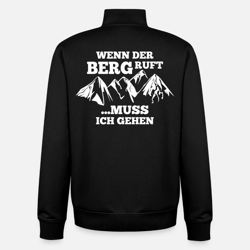 Wenn der Berg ruft... - Unisex Organic Zip Sweatshirt von Stanley/Stella - Schwarz