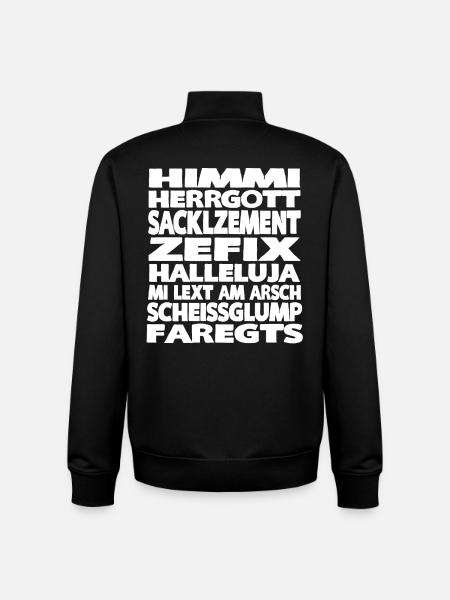 HIMMI HERRGOTT - Unisex Organic Zip Sweatshirt von Stanley/Stella - Schwarz