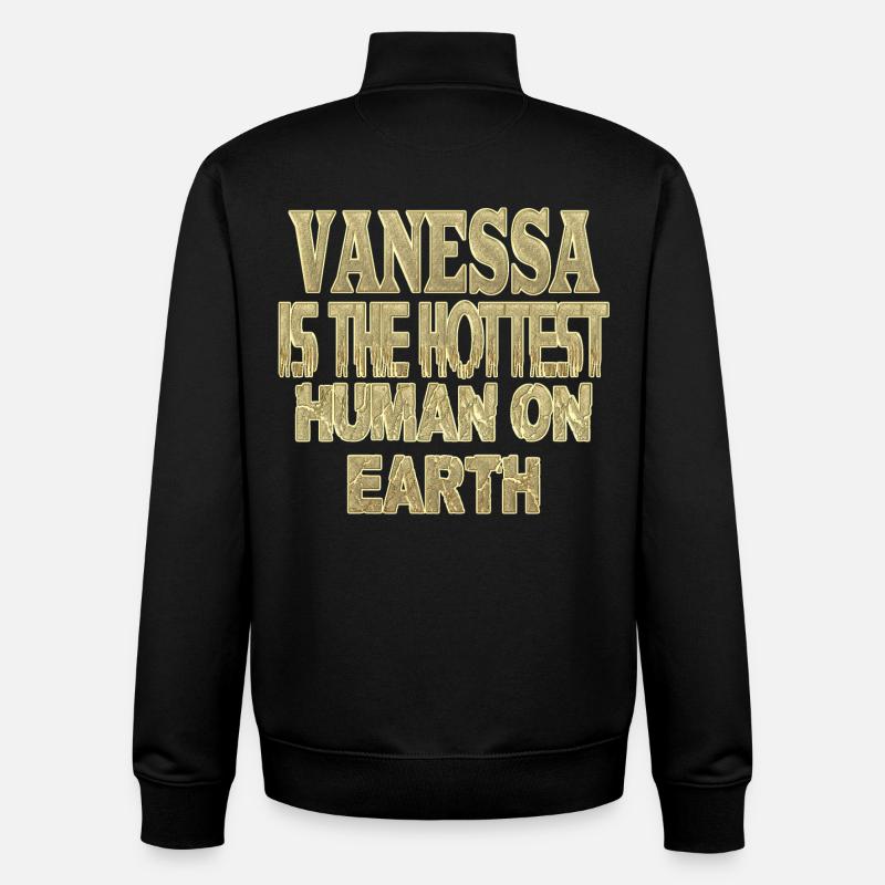 Vanessa - Unisex Organic Zip Sweatshirt by Stanley/Stella - black
