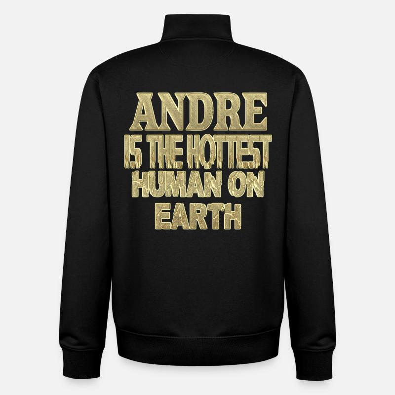 Andre - Sweat zippé unisexe en coton bio Stanley/Stella - noir