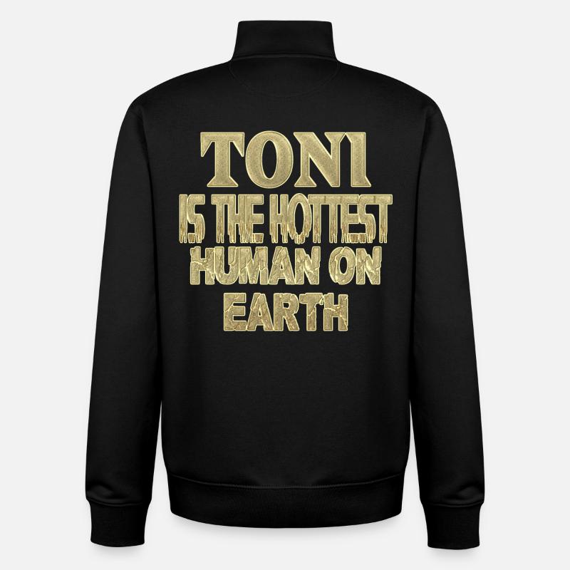 Toni - Sweat zippé unisexe en coton bio Stanley/Stella - noir