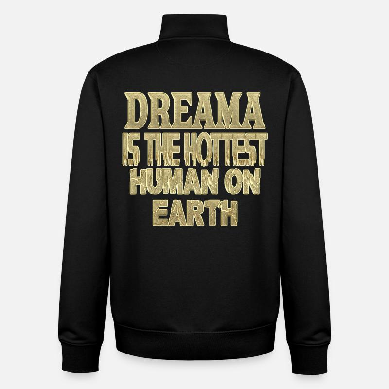 dreama - Sweat zippé unisexe en coton bio Stanley/Stella - noir