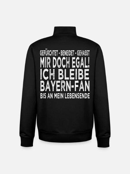 Bayern Fan - Unisex Organic Zip Sweatshirt von Stanley/Stella - Schwarz