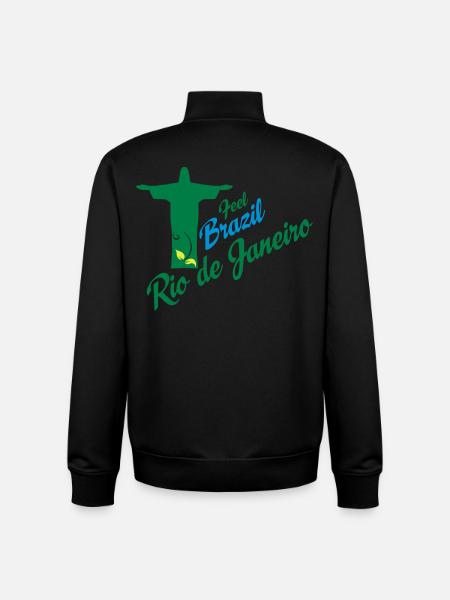 Rio de Janeiro - Sweat zippé unisexe en coton bio Stanley/Stella - noir