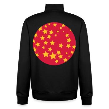 étoilé - Sweat zippé unisexe en coton bio Stanley/Stella - noir - Dos - AI Model Male 185 light (185cm)