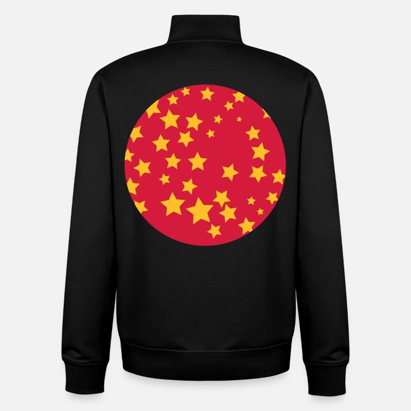 starry sky - Unisex Organic Zip Sweatshirt by Stanley/Stella - black