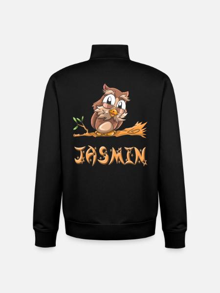 Eule Jasmin - Unisex Organic Zip Sweatshirt von Stanley/Stella - Schwarz