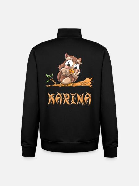 Eule Karina - Unisex Organic Zip Sweatshirt von Stanley/Stella - Schwarz
