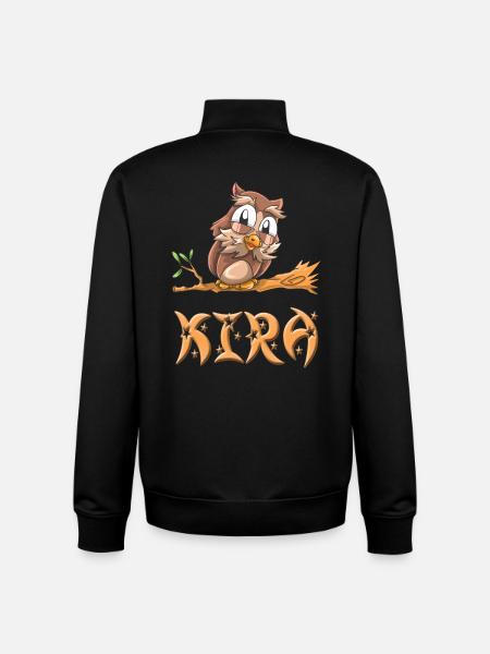 Eule Kira - Unisex Organic Zip Sweatshirt von Stanley/Stella - Schwarz