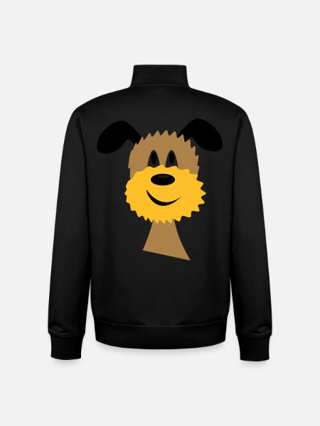 dog - Unisex Organic Zip Sweatshirt by Stanley/Stella - black