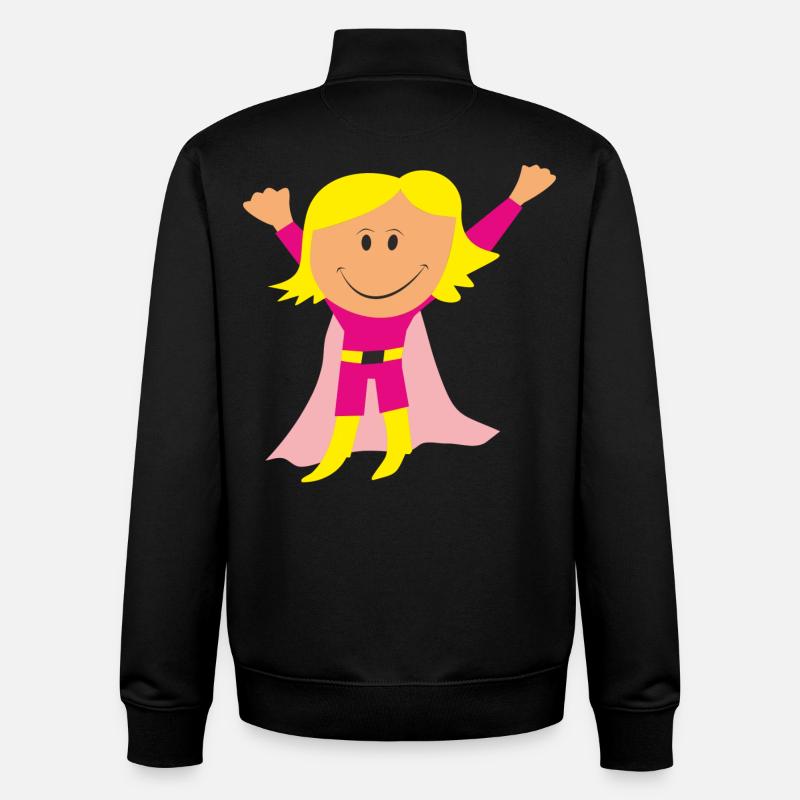 fille - Sweat zippé unisexe en coton bio Stanley/Stella - noir