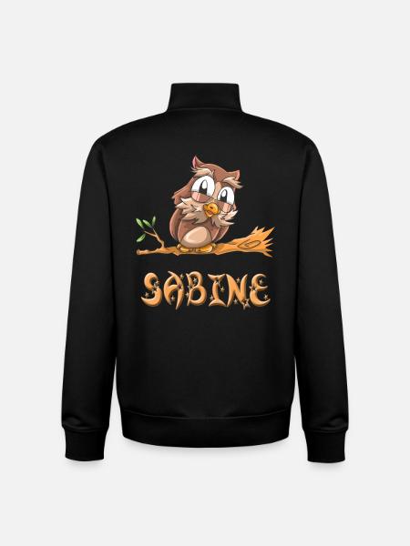 Owl Sabine - Unisex Organic Zip Sweatshirt by Stanley/Stella - black
