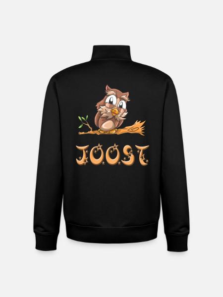 Owl Joost - Unisex Organic Zip Sweatshirt by Stanley/Stella - black