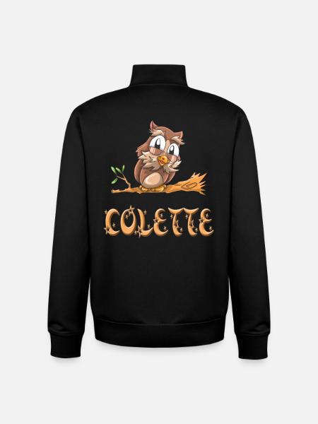 Eule Colette - Unisex Organic Zip Sweatshirt von Stanley/Stella - Schwarz