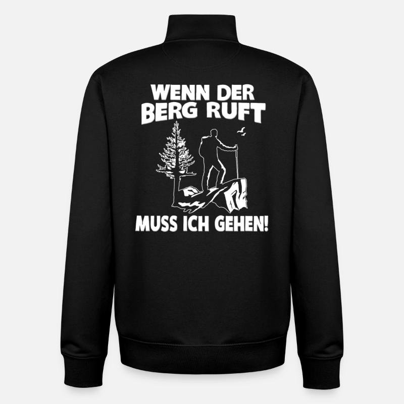 WENN DER BERG RUFT... - Unisex Organic Zip Sweatshirt von Stanley/Stella - Schwarz