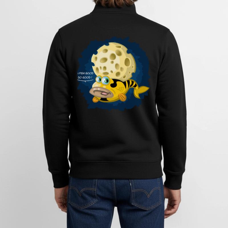 Funky fish Unisex Organic Zip Sweatshirt by Stanley/Stella