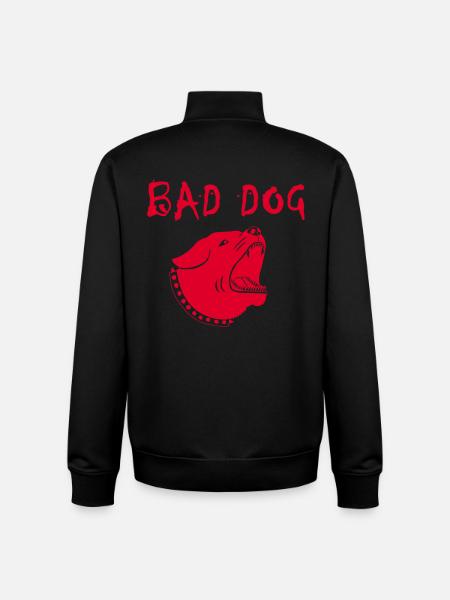 Wicked dog - Unisex Organic Zip Sweatshirt by Stanley/Stella - black