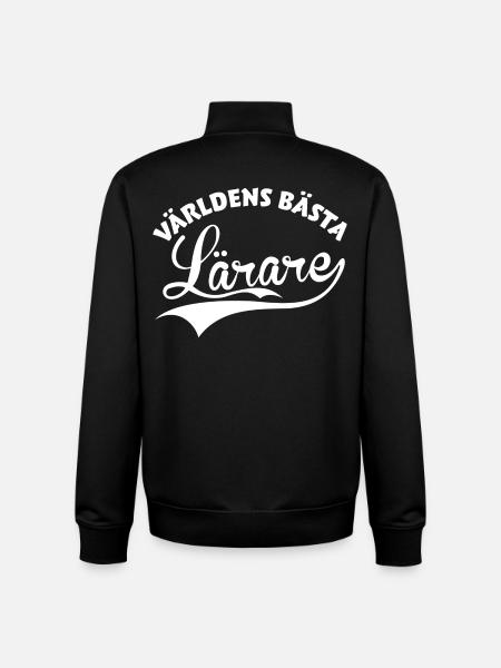 Världens Bästa Lärare - Sweat zippé unisexe en coton bio Stanley/Stella - noir