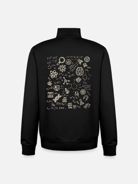 Science chemistry teacher gift - Unisex Organic Zip Sweatshirt by Stanley/Stella - black
