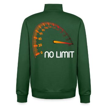 Tacho - No Limit - Unisex Organic Zip Sweatshirt von Stanley/Stella - Flaschengrün - Hinten - AI Model Male 185 dark (185cm)
