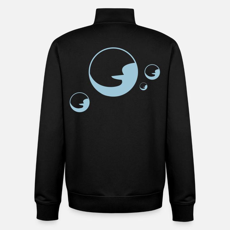 Soapbubble Soap Bubble Foam - Unisex Organic Zip Sweatshirt by Stanley/Stella - black