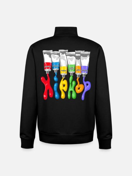 Hip Hop tubes - Unisex Organic Zip Sweatshirt by Stanley/Stella - black