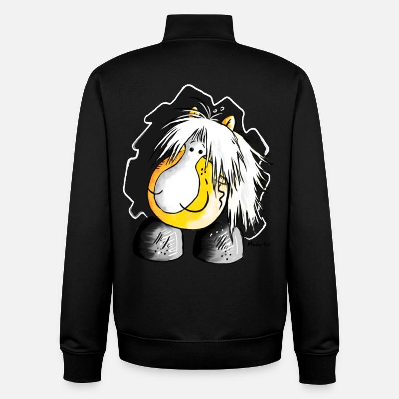 Haflinger - Avelignese - Cheval - Sweat zippé unisexe en coton bio Stanley/Stella - noir