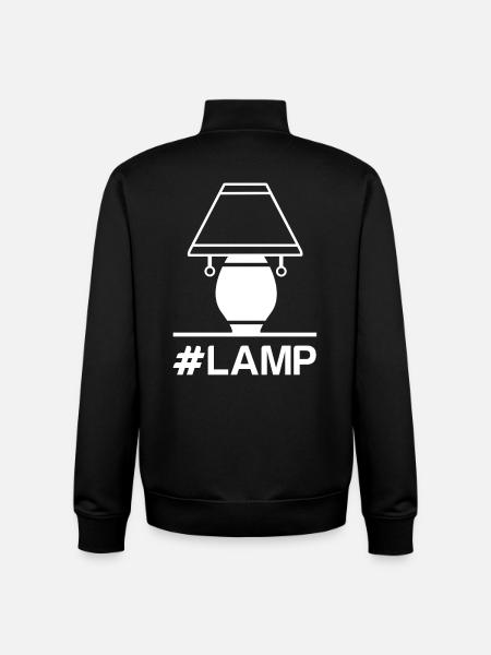 Lamp bulb lampshade lamp - Unisex Organic Zip Sweatshirt by Stanley/Stella - black