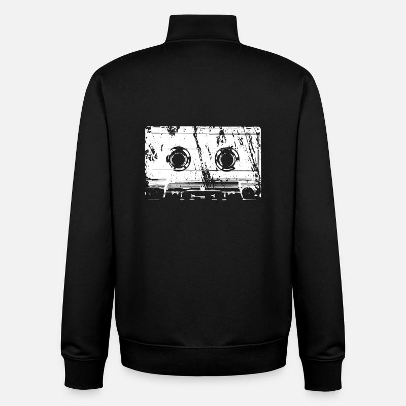 Musik Kassette - Unisex Organic Zip Sweatshirt von Stanley/Stella - Schwarz